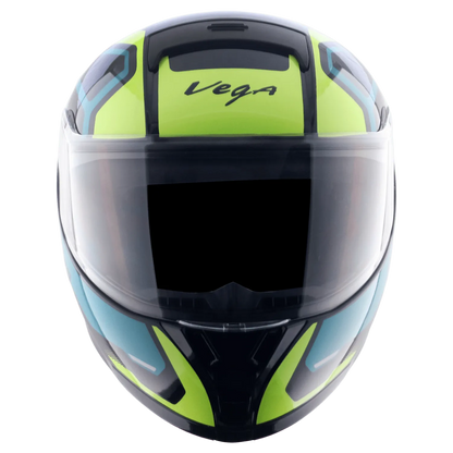 VEGA Ranger Dx Crew Black Neon Yellow Full Face Helmet