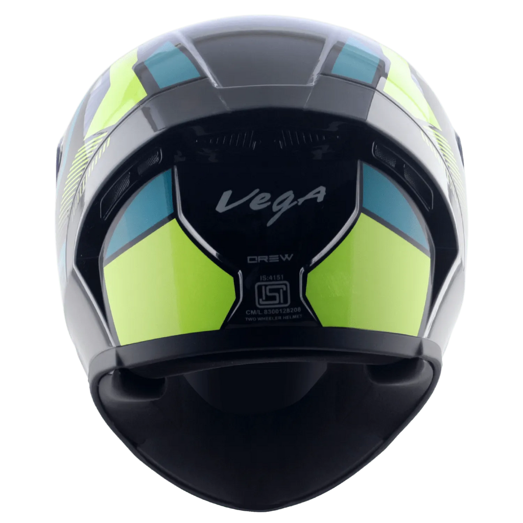 VEGA Ranger Dx Crew Black Neon Yellow Full Face Helmet