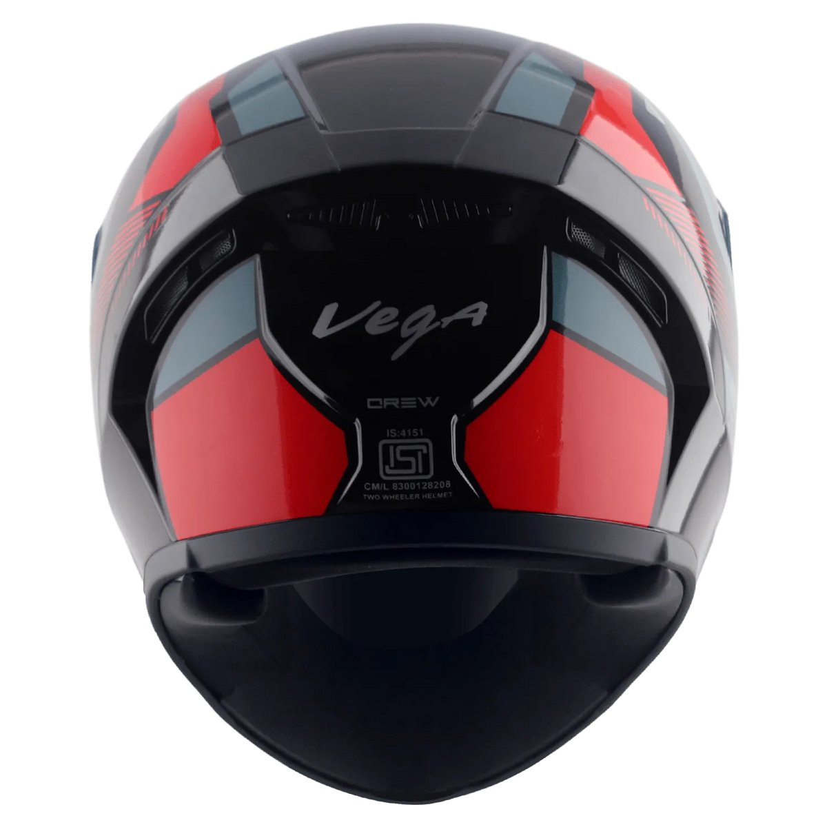 VEGA Ranger Dx Crew Black Red Full Face Helmet