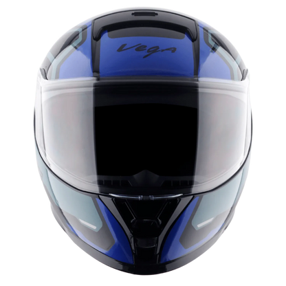 VEGA Ranger Dx Crew Dull Black M Blue Full Face Helmet