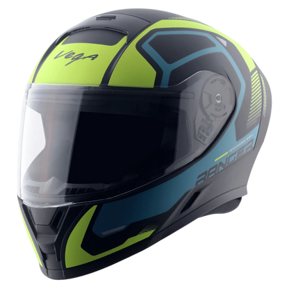 VEGA Ranger Dx Crew Dull Black Neyon Yellow Full Face Helmet