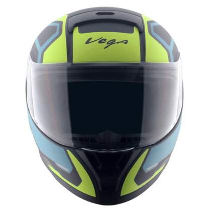 VEGA Ranger Dx Crew Dull Black Neyon Yellow Full Face Helmet