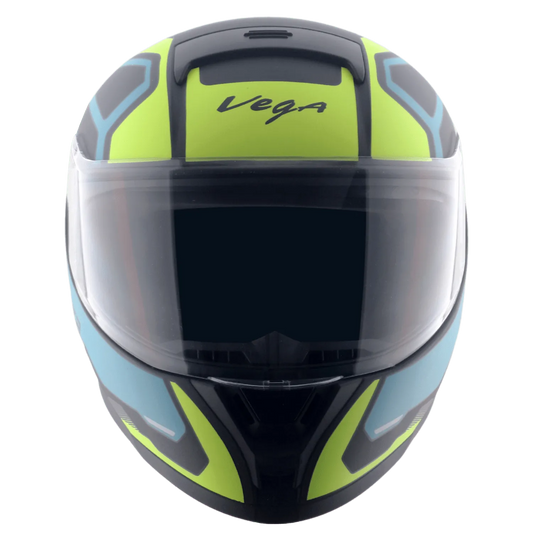 VEGA Ranger Dx Crew Dull Black Neyon Yellow Full Face Helmet