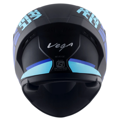 VEGA Ranger Dx Revenge Dull Black M Blue Full Face Helmet