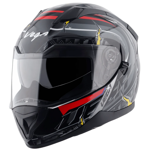 VEGA Rapid Dx Drack Black Blue Full Face Helmet