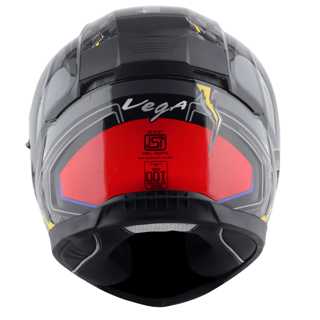 VEGA Rapid Dx Drack Black Red Full Face Helmet