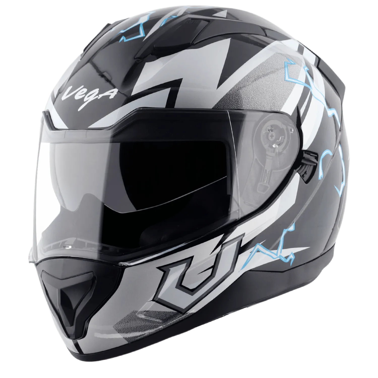 VEGA Rapid Dx Flash Black Grey Full Face Helmet