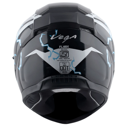 VEGA Rapid Dx Flash Black Grey Full Face Helmet