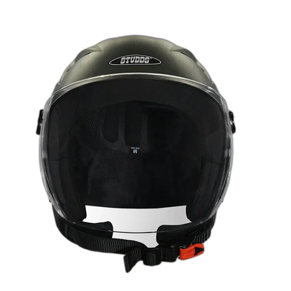 STUDDS Ray Military Green Half Face Helmet