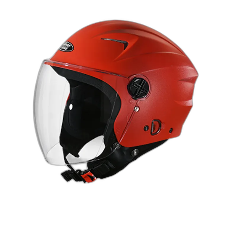 STUDDS Ray Red Half Face Helmet