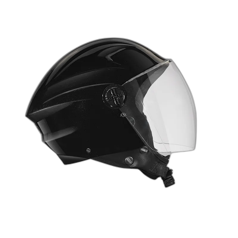 STUDDS Ray Super Black Half Face Helmet