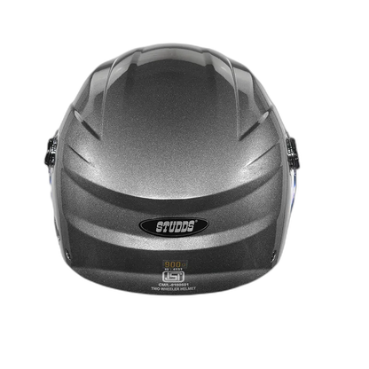 STUDDS Ray Super Gun Grey Half Face Helmet