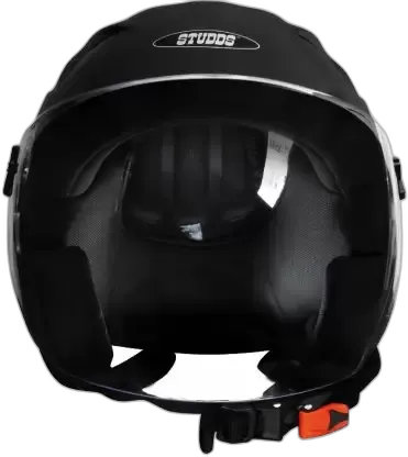 STUDDS Ray Super Matt Black Half Face Helmet