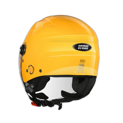STUDDS Ray Super Mustard Half Face Helmet