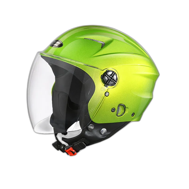 STUDDS Ray Super Parrot Green Half Face Helmet