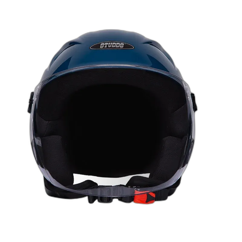 STUDDS Ray Super Petrol Blue Half Face Helmet