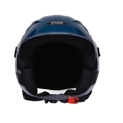 STUDDS Ray Super Petrol Blue Half Face Helmet