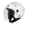 STUDDS Ray Super White Half Face Helmet