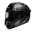 Reise Moto Helden Grey Black Speed D5 Full Face Helmet