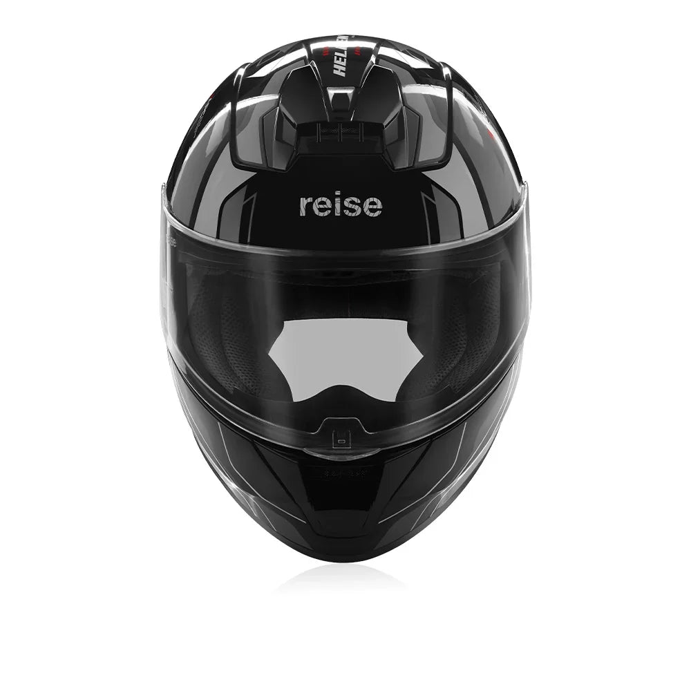 Reise Moto Helden Grey Black Speed D5 Full Face Helmet