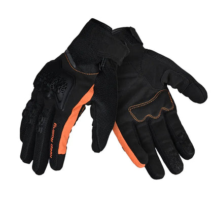 Reise Strada Black Orange Gloves Riding Gears