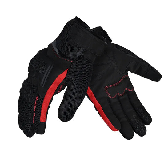 Reise Strada Black Red Gloves Riding Gears