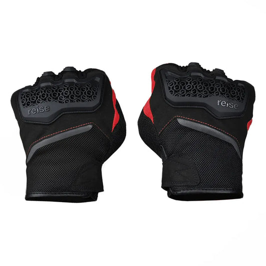Reise Strada Black Red Gloves Riding Gears