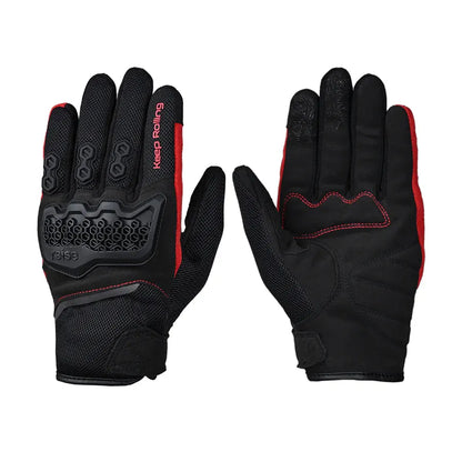 Reise Strada Black Red Gloves Riding Gears