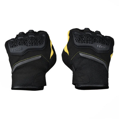 Reise Strada Black Yellow Gloves Riding Gears