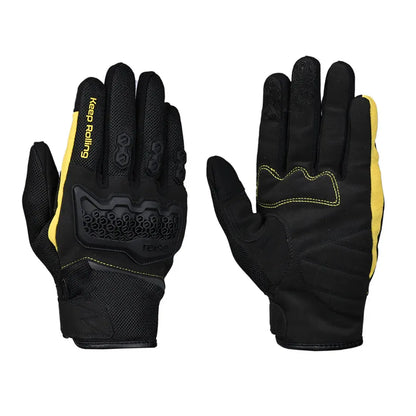 Reise Strada Black Yellow Gloves Riding Gears