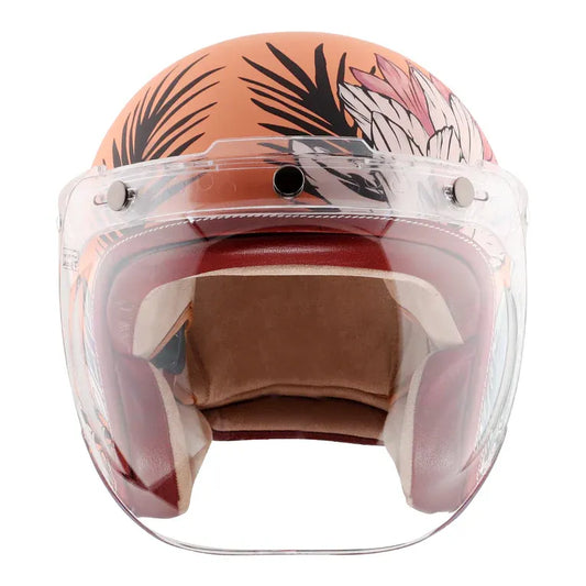 AXOR Retro Jet Hawai Peach Half Face Helmet