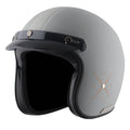 AXOR Retro Jet Euro Globe Dull Cool Grey Half Face Helmet