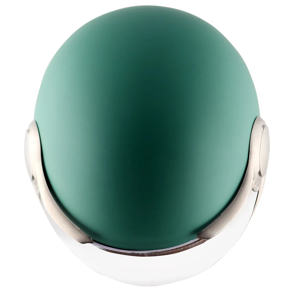 AXOR Retro Jet West Dull Aqua Green Half Face Helmet