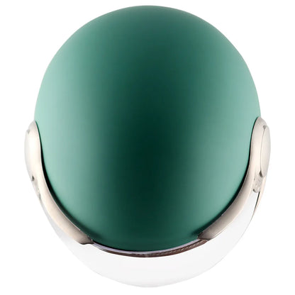 AXOR Retro Jet West Dull Aqua Green Half Face Helmet