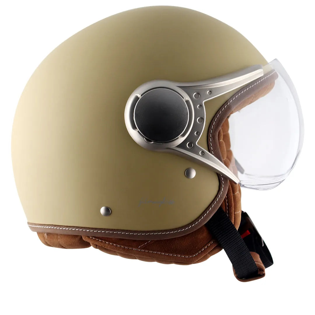 AXOR Retro Jet West Dull Desert Storm Half Face Helmet