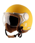 AXOR Retro Jet West Dull Yellow Half Face Helmet
