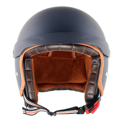 AXOR Retro Jet West With Peak Deep Blue Full Face Helmet