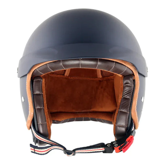 AXOR Retro Jet West With Peak Deep Blue Full Face Helmet