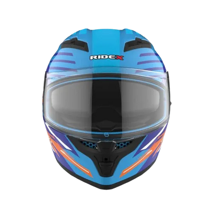 RIDEX Titanium King Fisher Glossy Full Face Helmet