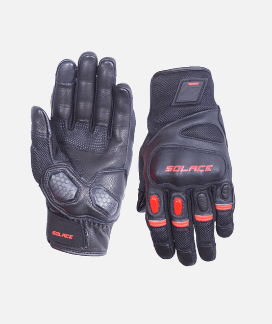SOLACE Rival Red Gloves Riding Gears