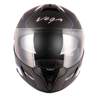 VEGA Ryker Bolder Dull Black Blue Full Face Helmet