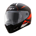 VEGA Ryker Bolder Dull Black Orange Full Face Helmet