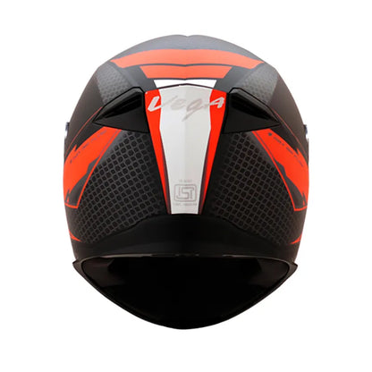 VEGA Ryker Bolder Dull Black Orange Full Face Helmet