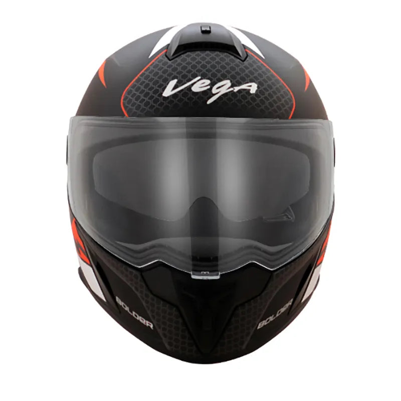 VEGA Ryker Bolder Dull Black Orange Full Face Helmet