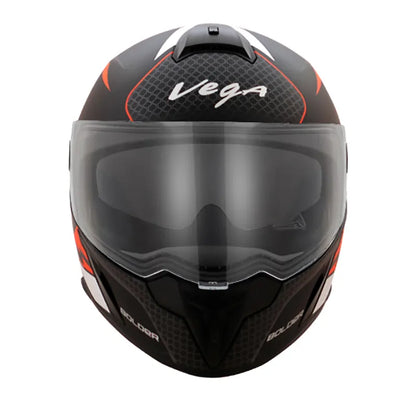 VEGA Ryker Bolder Dull Black Orange Full Face Helmet