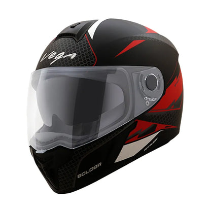 VEGA Ryker Bolder Dull Black Red Full Face Helmet