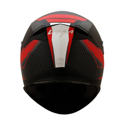 VEGA Ryker Bolder Dull Black Red Full Face Helmet