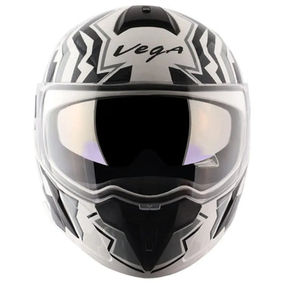 VEGA Ryker Elite White Grey Full Face Helmet