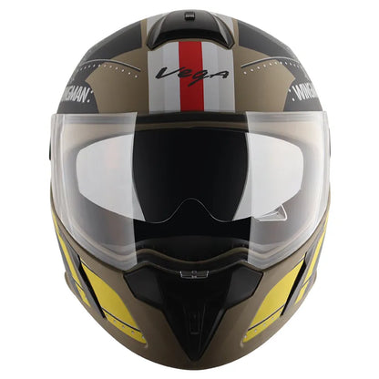 VEGA Ryker Wingman Dull Desert Storm Neon Yellow Full Face Helmet