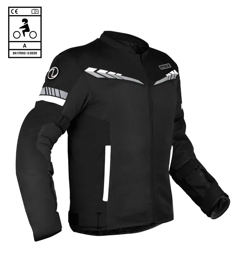 Rynox Air Gt 4 Jackets Black White Riding Gears